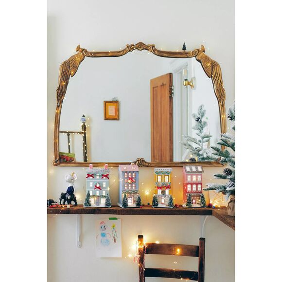 Anthropologie George & Viv Light-Up Holiday Village FULL SET OF 5 NEW - Picture 2 of 7